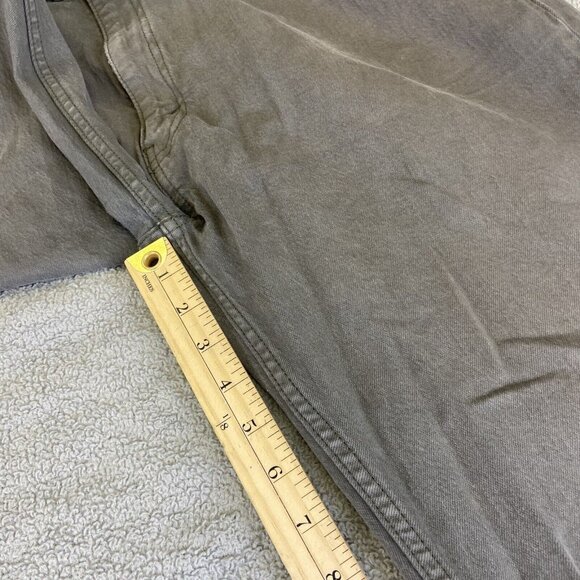 Levis Jeans 38x32 (Fits 38x31) Gray 505 Regular Straight Dark Wash Denim - Picture 5 of 16